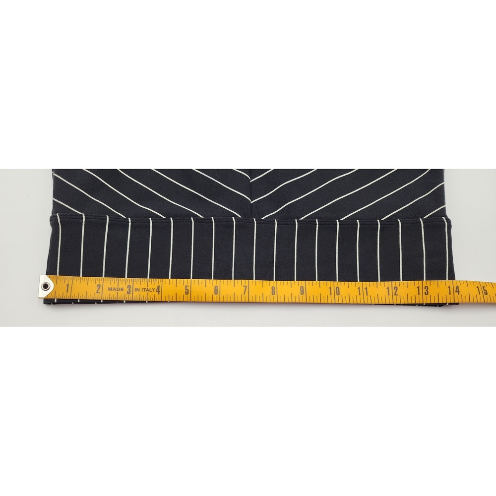 Glyder Striped Activewear Set Womens Large Black White Crossback Yoga EXC - Picture 10 of 16